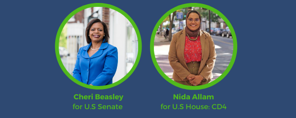 Cheri Beasley for US Senate, Nida Allam for US House: CD4